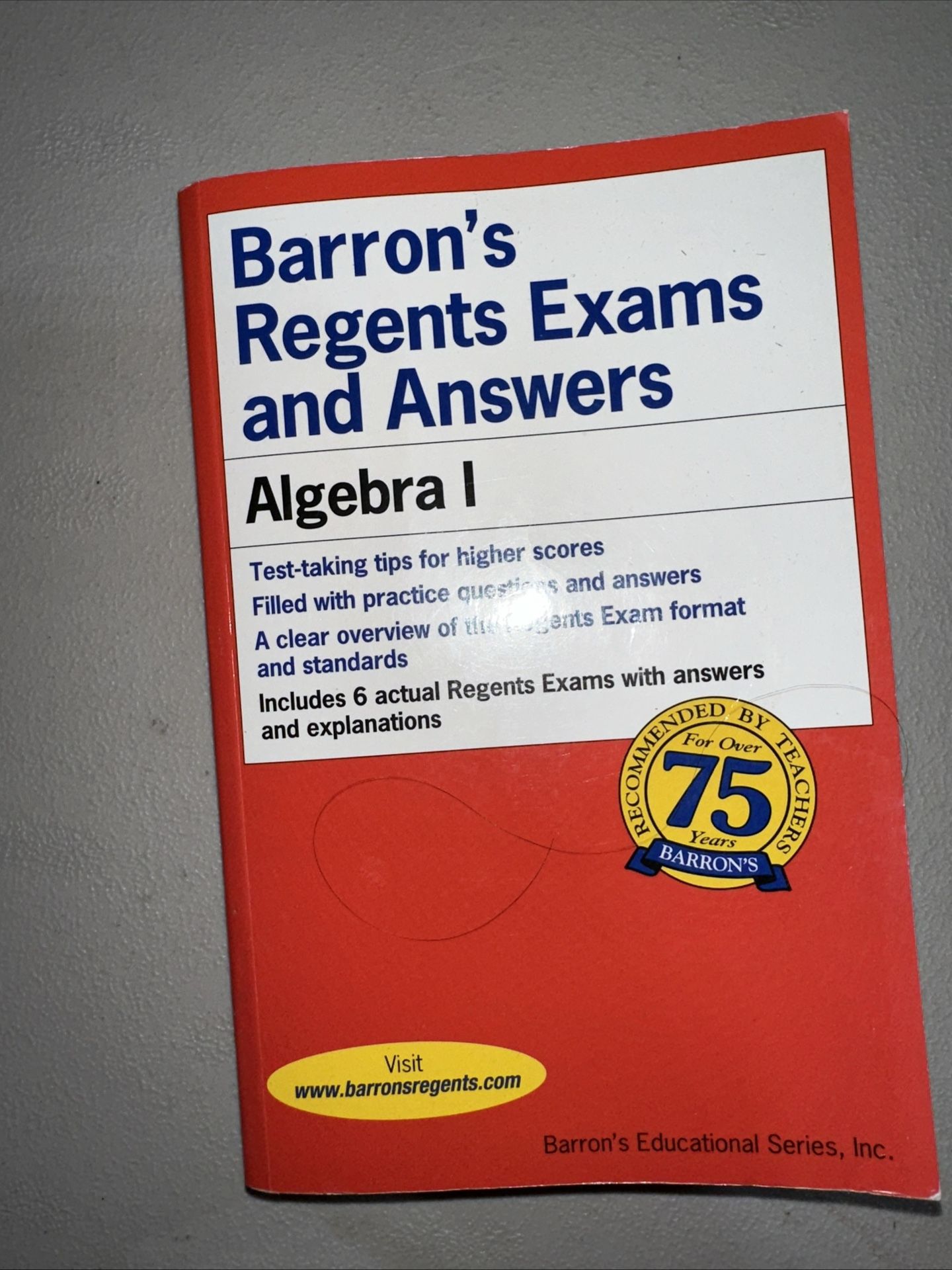 Barron’s Regents Exams and Answers - Algebra 1