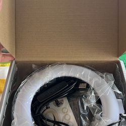 Video Conference Lighting for Laptop Computer, 6.3'' Selfie Ring Light