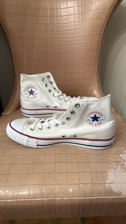 Converse white high top shoes