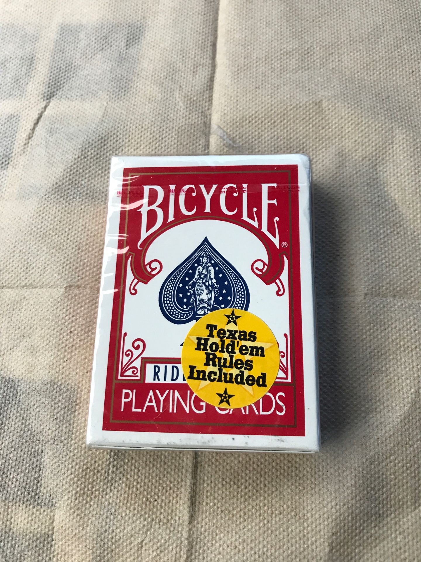 BICYCLE RIDER BACK BLUE SEAL PLAYING CARDS POKER 808 807-R-TG BRAND NEW SEALED RARE DECK