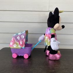 Disney Minnie Mouse Waggin’ Wagon walks & talks Plush toy