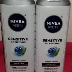 Nivea Men Body Wash 16oz Each 