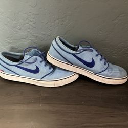 VANS “Stefan Janoski” Shoes. Men’s Size 8. Powder-ish Blue. Canvas. Pre Owned.
