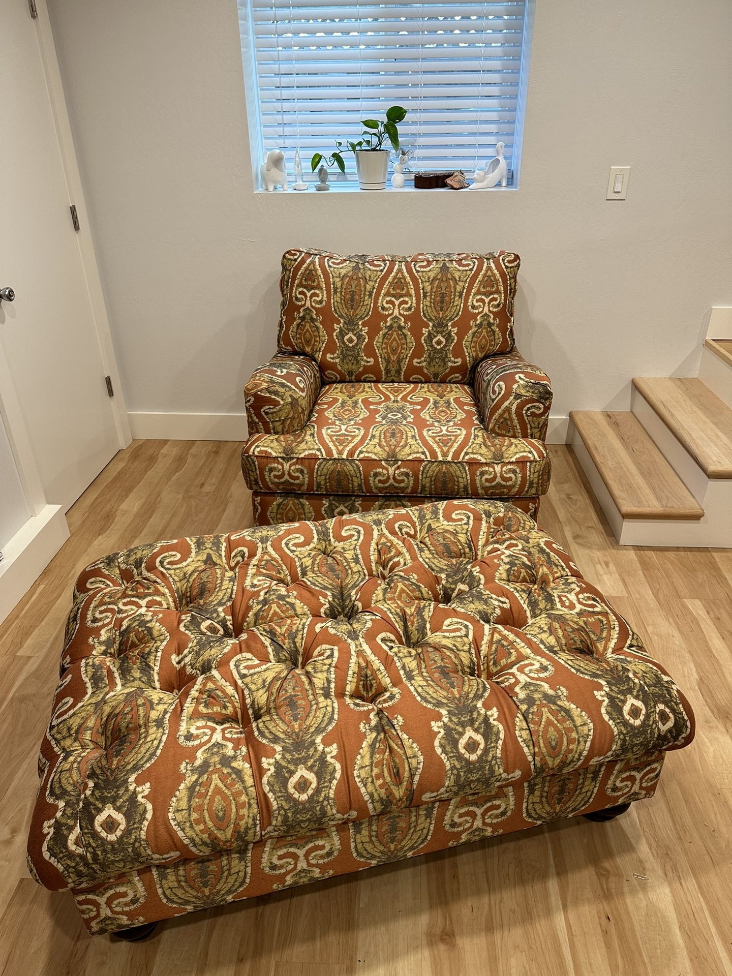 Oversized Chair & Ottoman