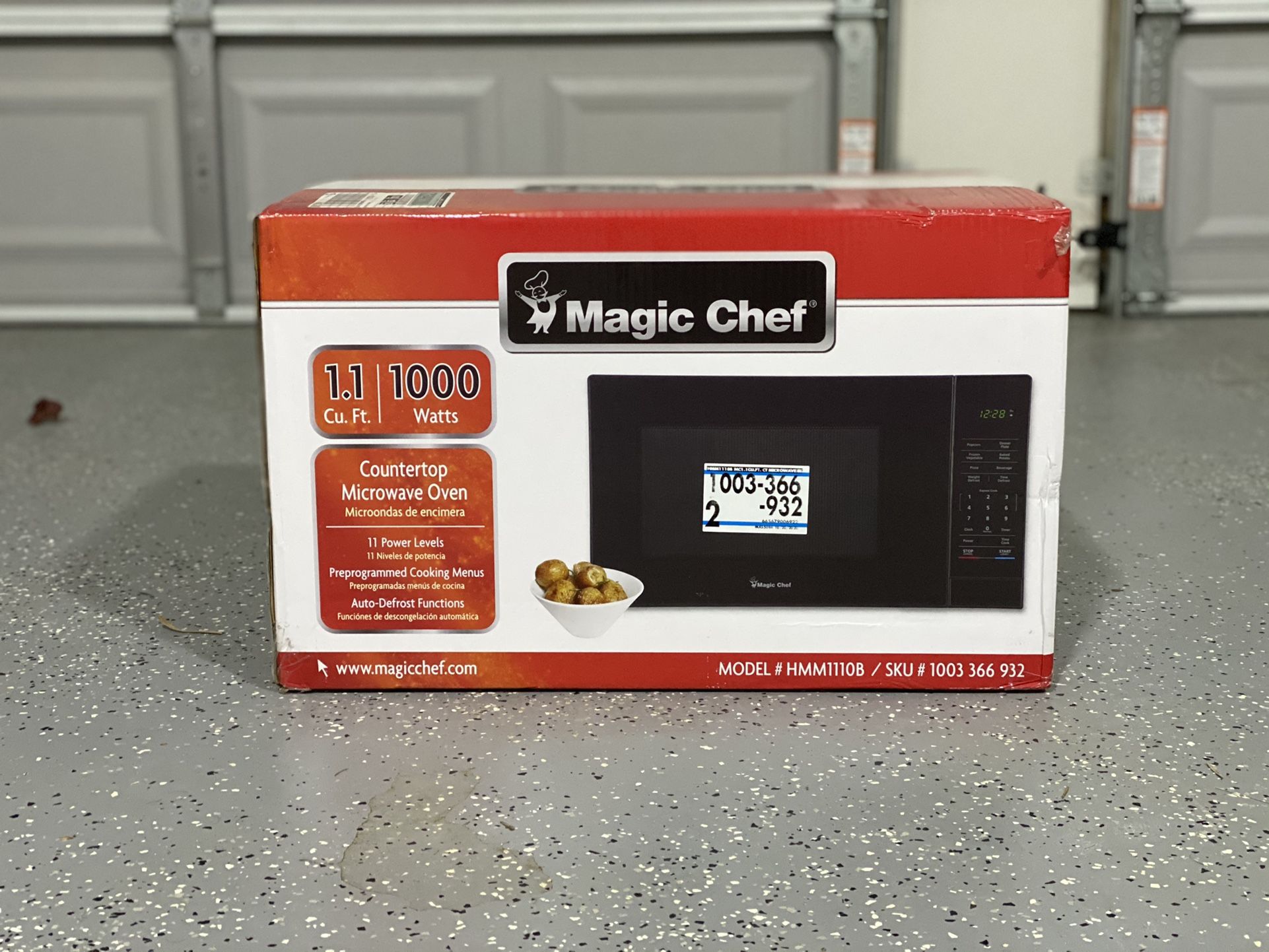 Magic chef 1.1 Cu Ft Microwave Kitchen Home