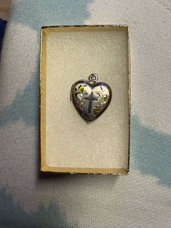 925 silver heart locket pendant