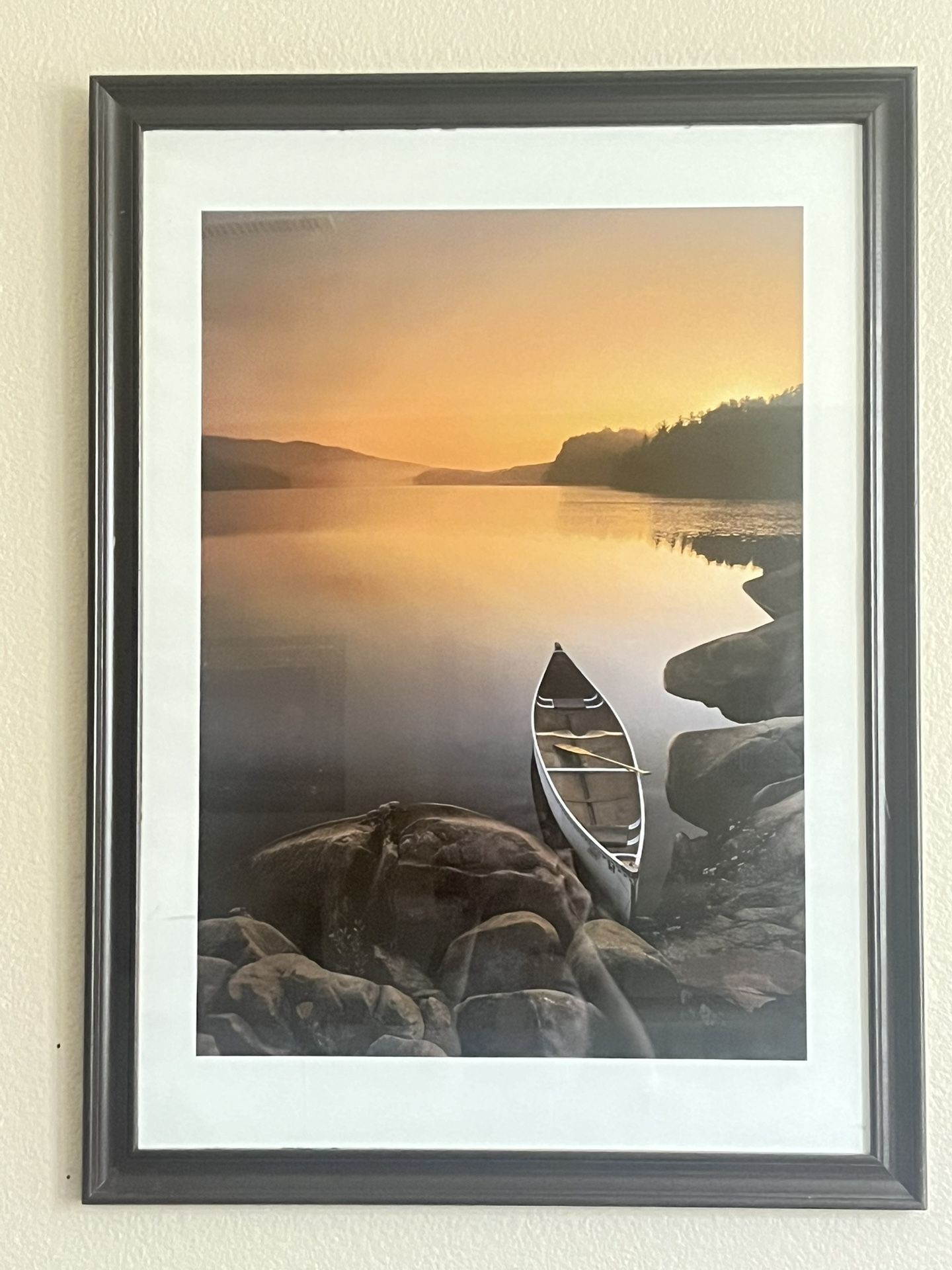 A Sunset Over The Lake