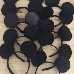 Lot of 10 Disney Minnie Ears Black Princess Craft Fiesta Girl Party Mickey  