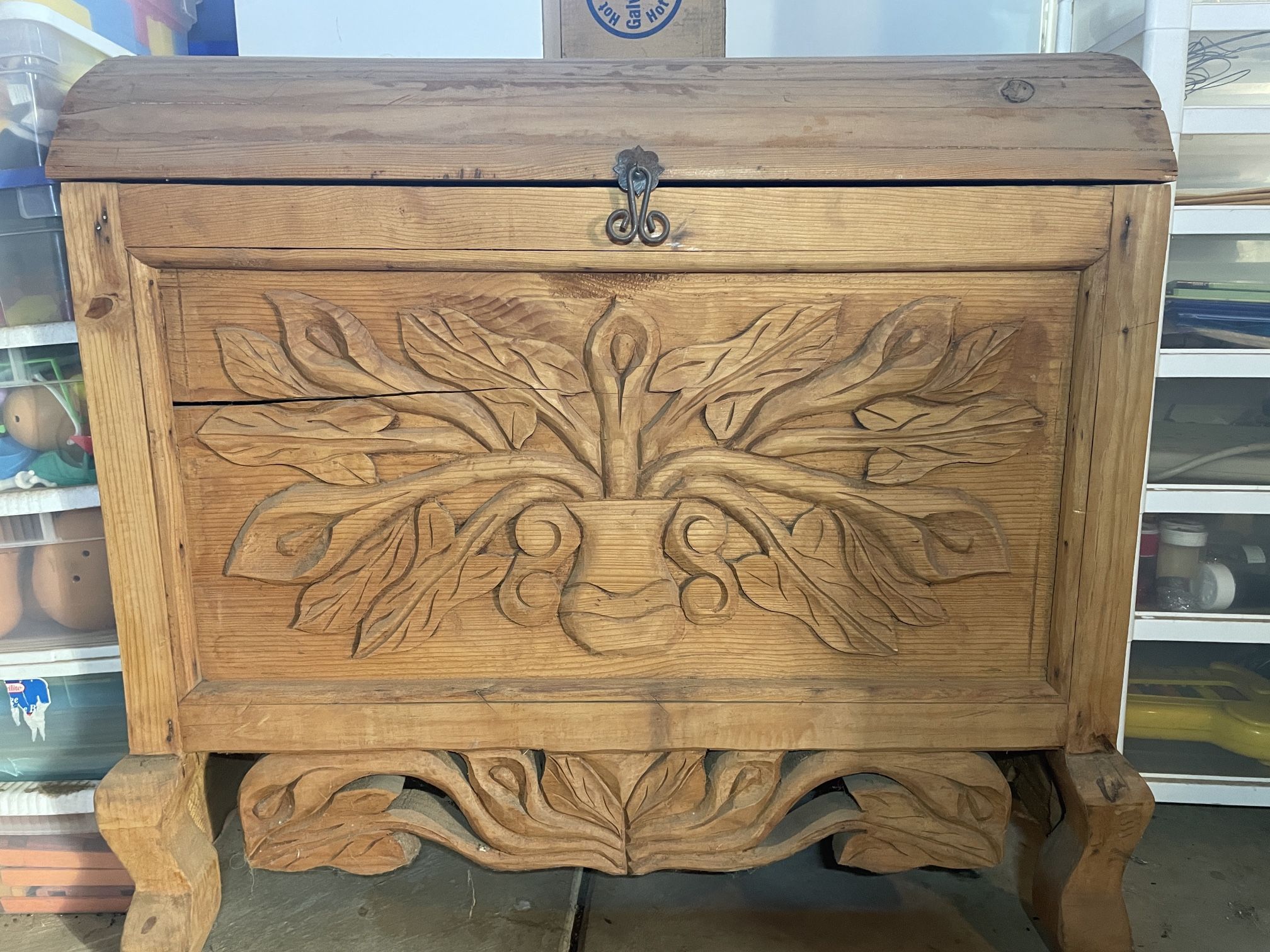 Rustic Wooden Trunk