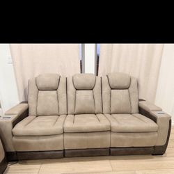 Leather Power Reclining 