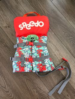 Speedo Infant Toddler Girls Life Jacket Vest Type II PFD for Babies Under 30lbs