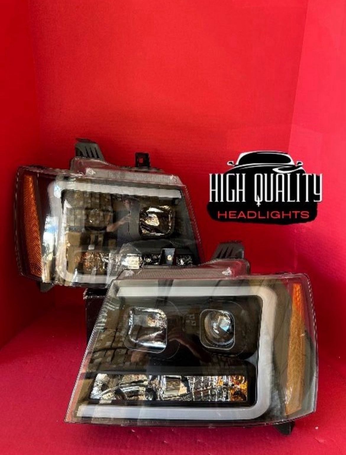 Chevy Tahoe 2007. 2014 ANZO Headlights.
