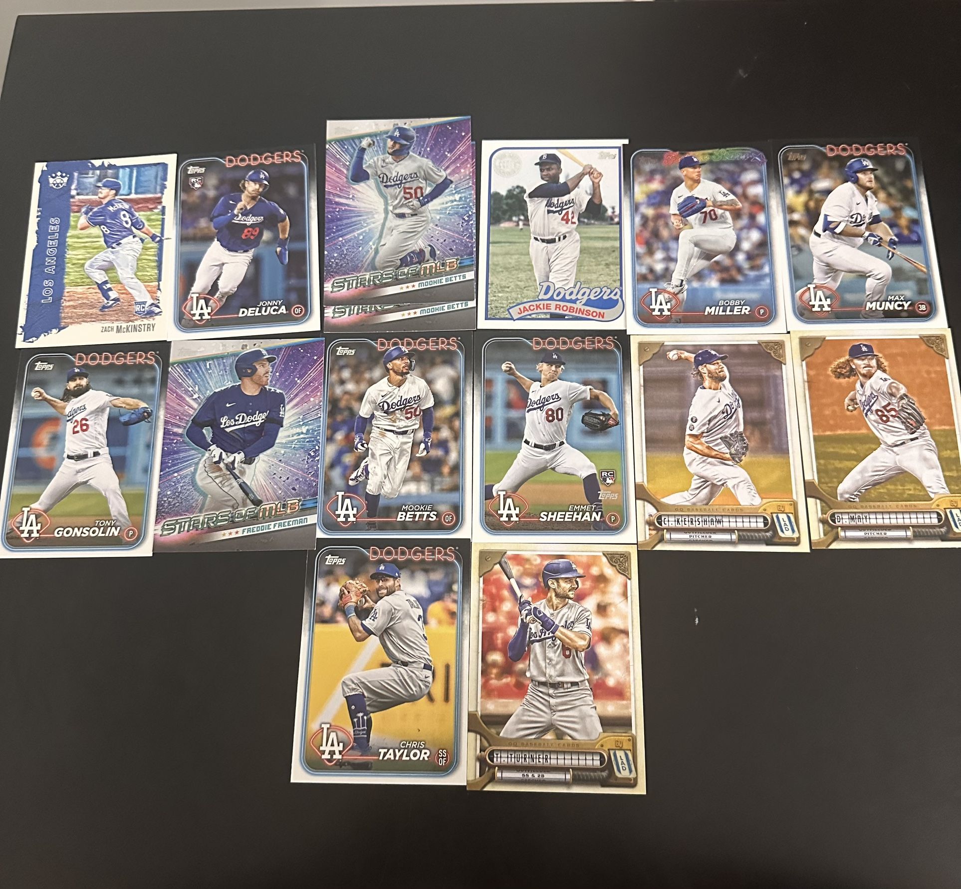 Dodgers 14 Card Dodgers Lot