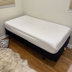 Twin Mattress With Box spring And Frame 