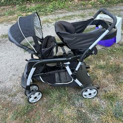 2 Seater Graco Click Connect Stroller