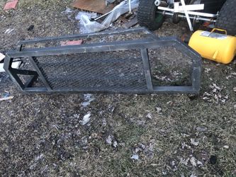 Home made rear truck window guard