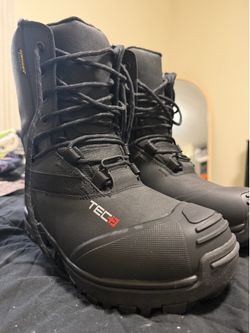 Ski-Doo TEC+ Snowmobile Boots Black Primaloft HydroGuard Waterproof