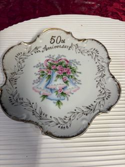 50th Anniversary Decorative Porcelain Plate