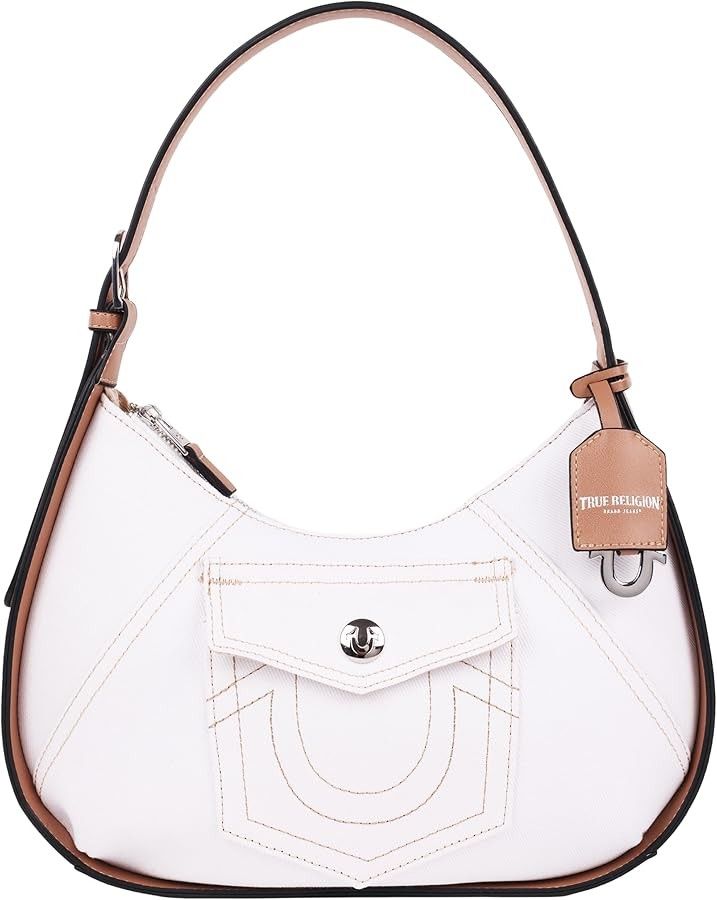 True Religion Crescent Shaped Horseshoe Pocket Hobo Bag