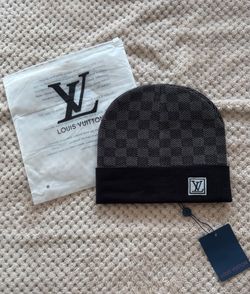 Louis Vuiton Beanie Black Checkered