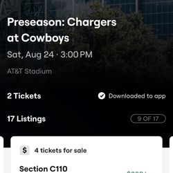 Many Good Cheap Dallas Cowboys Vs LA Chargers Preseason Tickets & Parking