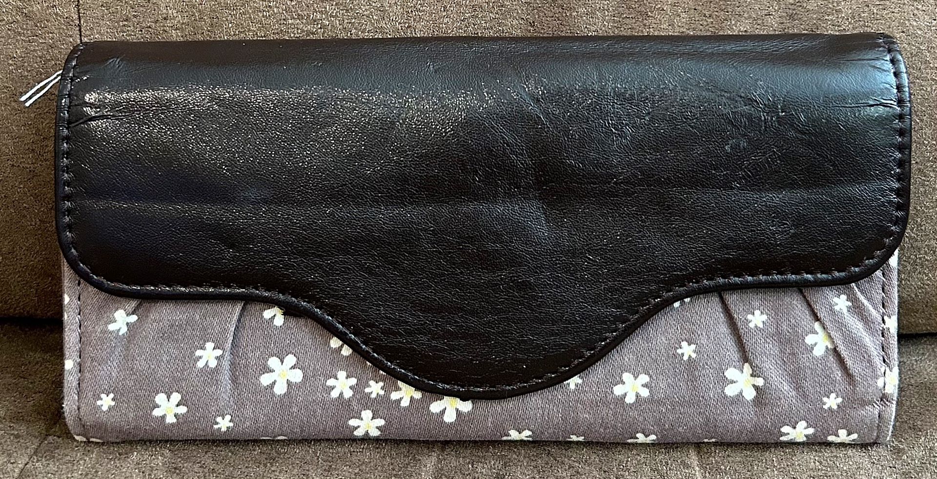 Thirty-One Brand Dark Brown Colored Trifold Wallet