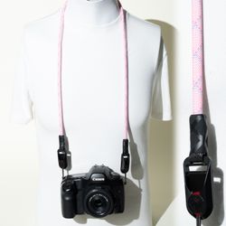 Camera Strap Neck Peak Design Anchors Quick Release Pink Checkered Rope 40"