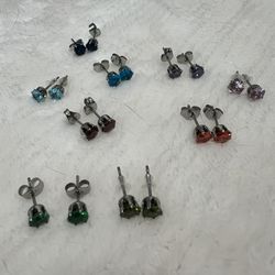 Various Stud Earrings 