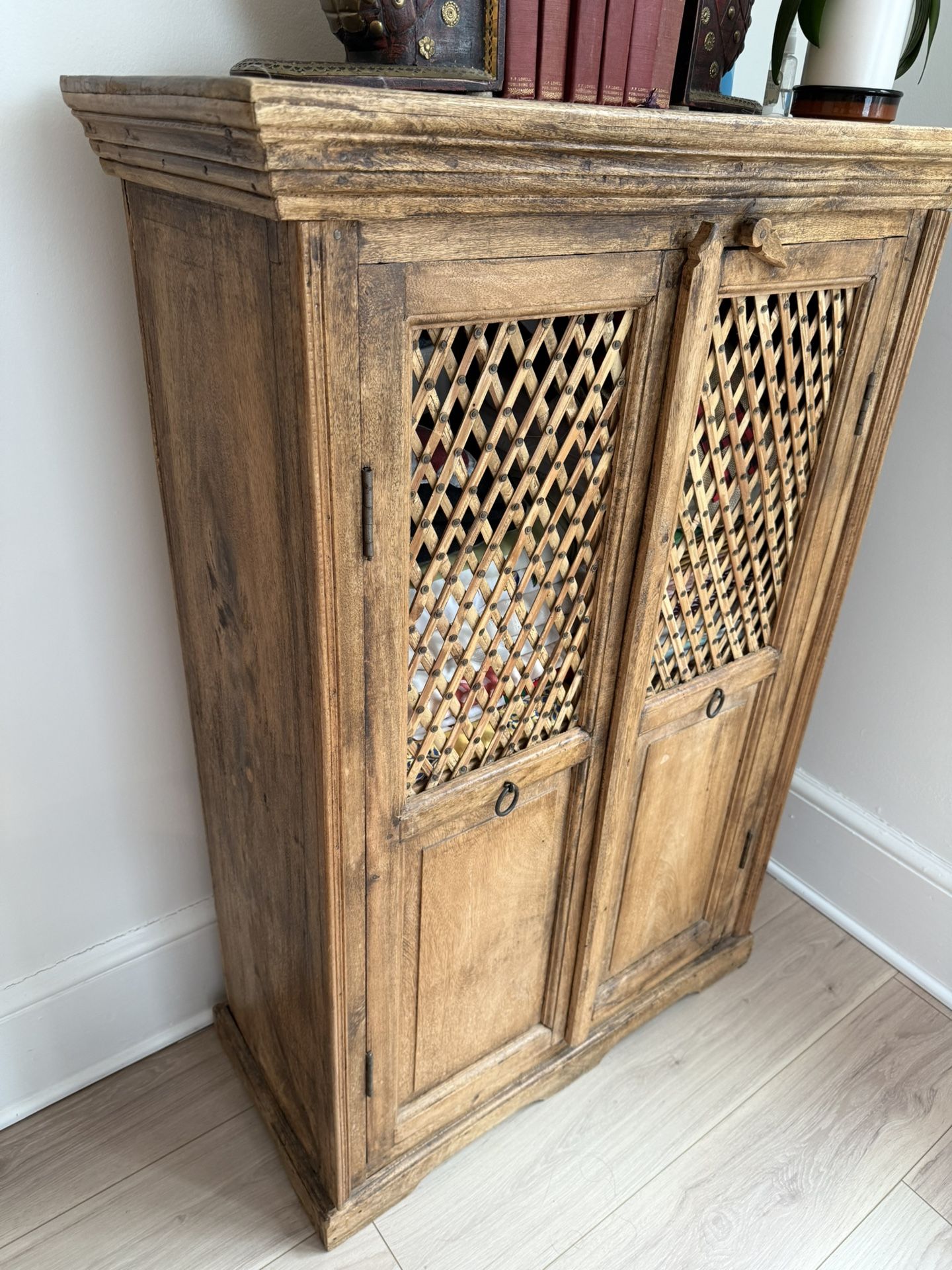 Antique Rustic Pine Cabinet