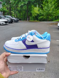 $120 Local Pickup Nike Air Force 1 Low 75th Anniversary Lakers Size 10.5 OG Box eBay Authenticated Worn Twice Very Gently.