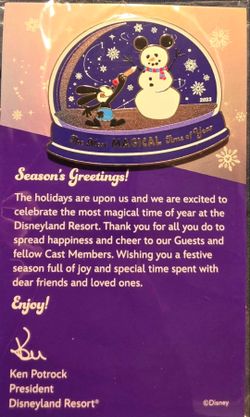 Disney Holiday Pin 2023