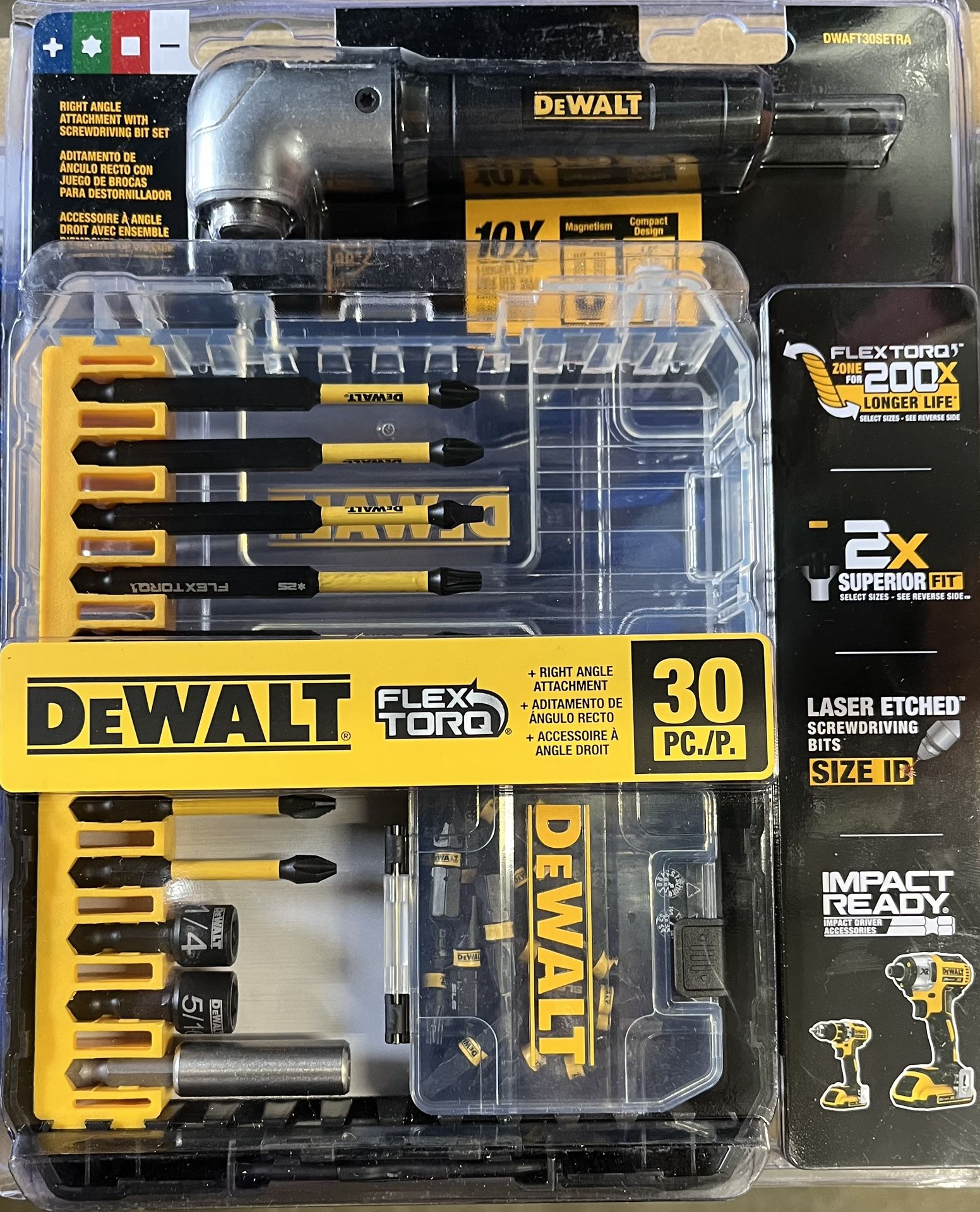 DeWalt Flex Torq Right Angle Screwdriver Bit Set 30pc
