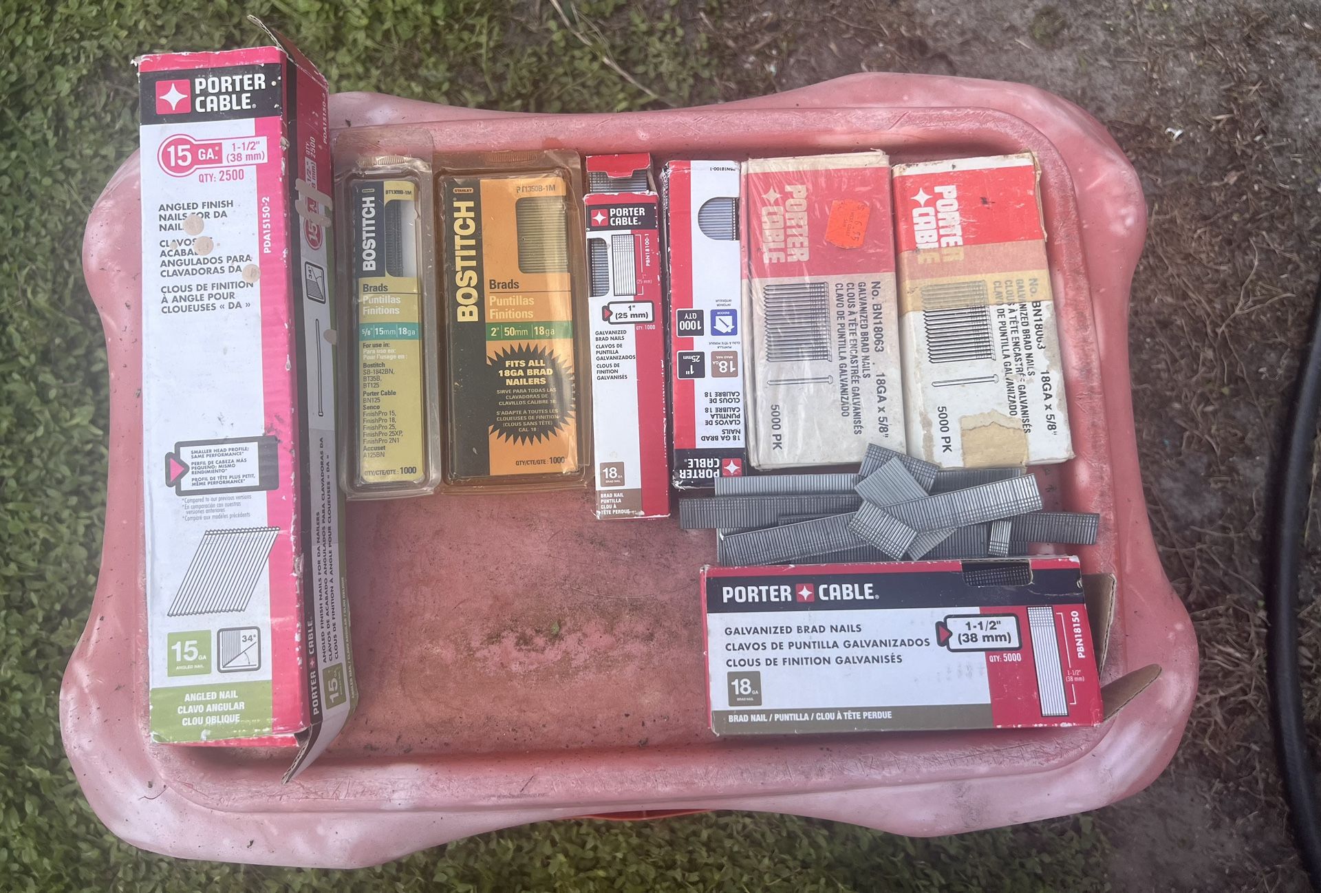 Assorted Brad Nails And Finishing Nails