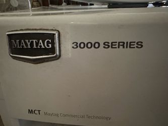 GE 3000 commercial washer & dryer white