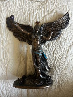 Isis Egyptian Goddess of Fertility and Motherhood Bronze
