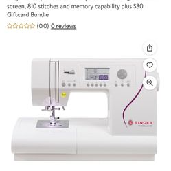 Singer C430 Professional Computerized Sewing Machine LCD Screen, 810 Stitches and Memory Capability.