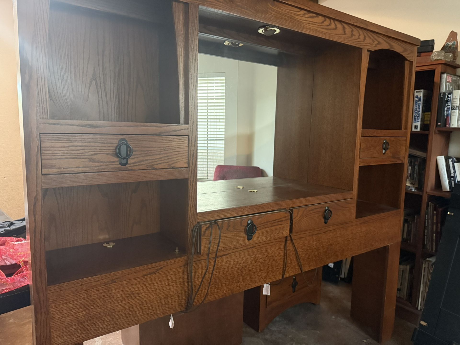 FREE King Size Headboard With Cabinets 