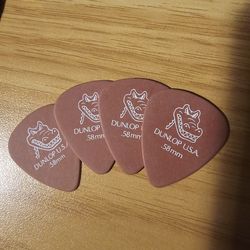 Dunlop. 58mm & .60mm Guitar Picks