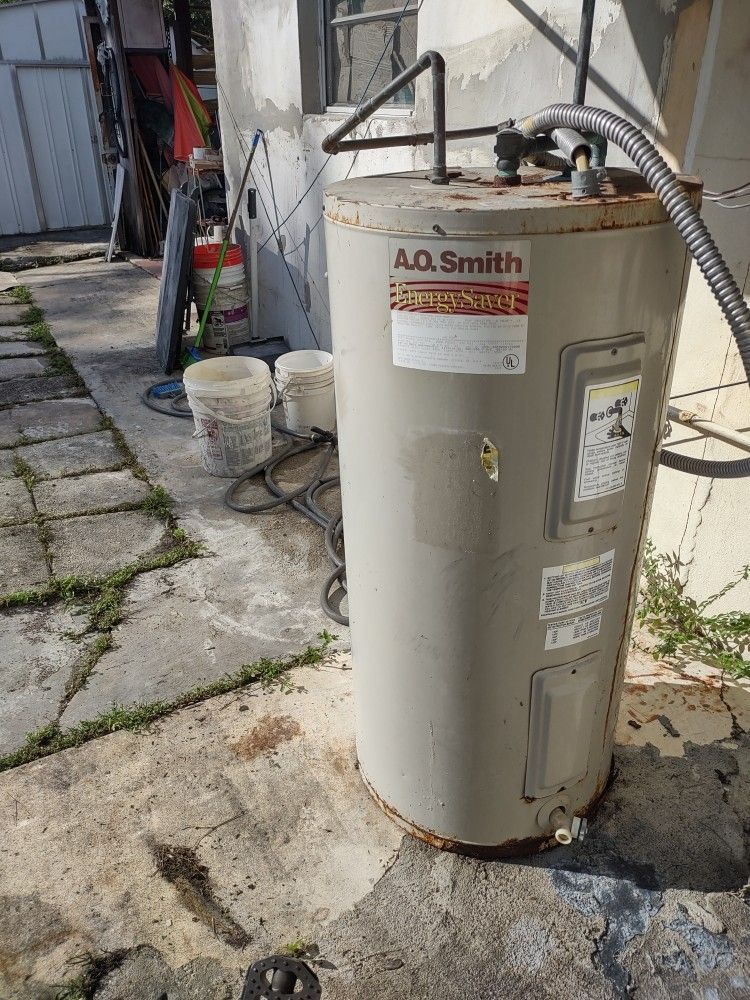 Water heater has sone rust on the bottom but doesn't leak