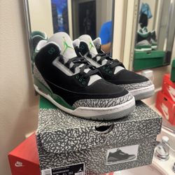 Men’s Jordan Retro 3 Pine Size 12  Sneakers
