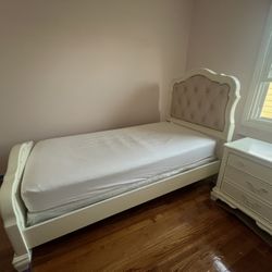 Bed Frame Princess Coquette White Cream