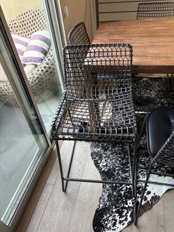 3 Crate & Barrel Tig Metal Bar Stools – $200 obo