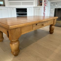 Wooden Coffee Table With Drawer