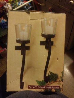 Metal Wall Scone 2 Pack