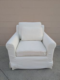 Sixpenny swivel arm chair
