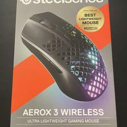 Aerox 3 Wireless Steelseries  black Honeycomb Gaming Mouse