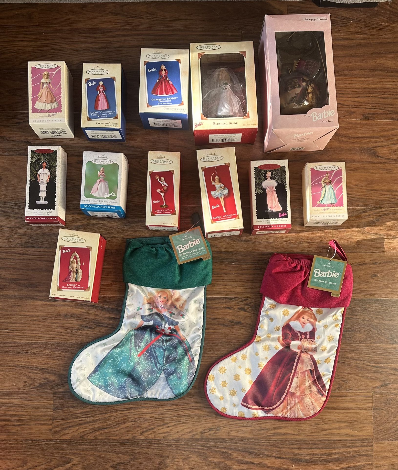 Vintage Barbie Ornaments and Stockings