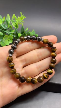 Natural Tiger Eyes Beads Bracelet