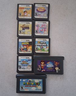 Nintendo DS Games and Gameboy Advance