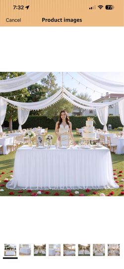 White tablecloth